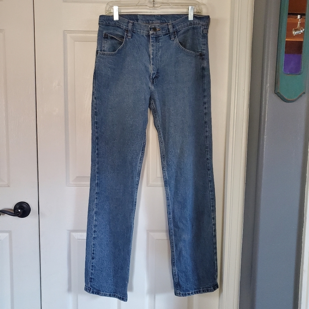 Wrangler Jeans Five Star Premium Denim Flex For Comfort Relax Fit Blue 32x32